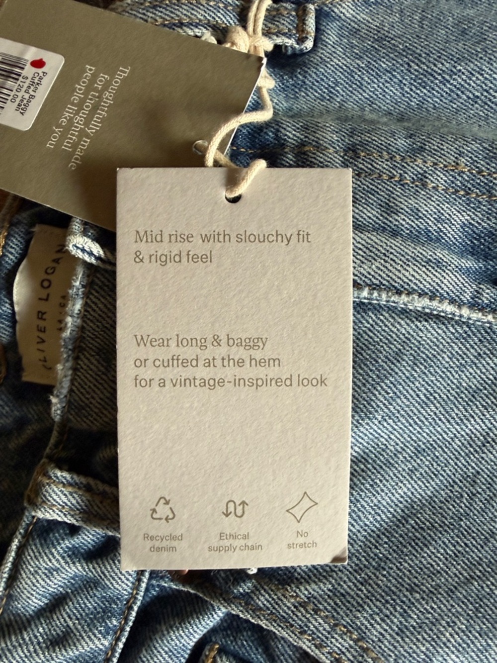 Oliver Logan Parker Mid-Rise Straight Leg Jeans - Light Blue - Picture 3 of 15
